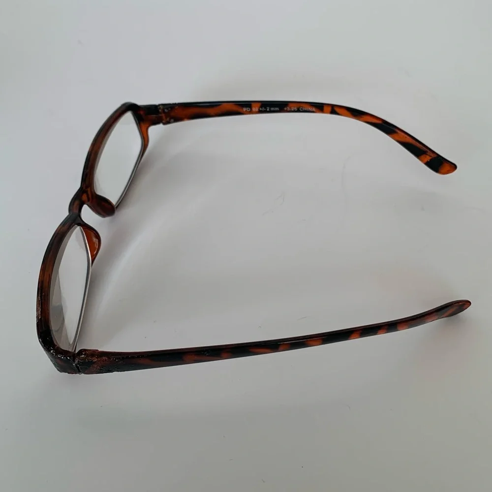 Reader Glasses Set of 3 Black Pink Brown Tortoiseshell +325 Strength